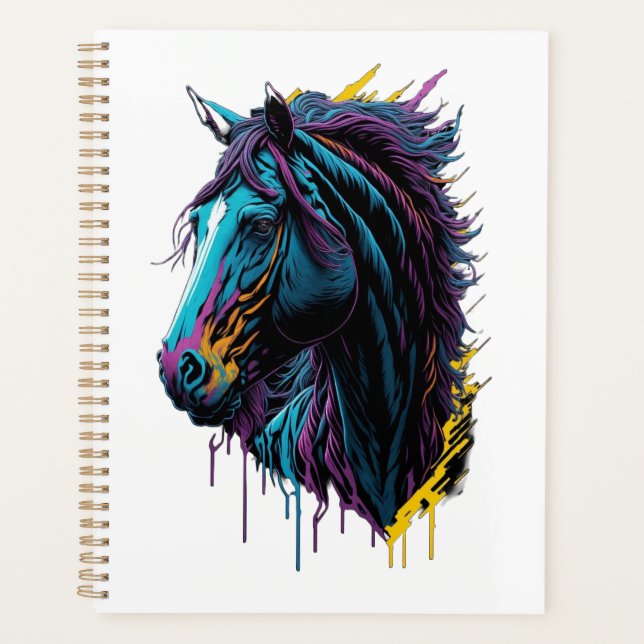  Energetic Horse Action Planner (Front)