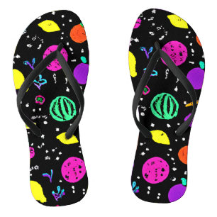 Energetic Neon Fruit Dance Jandals