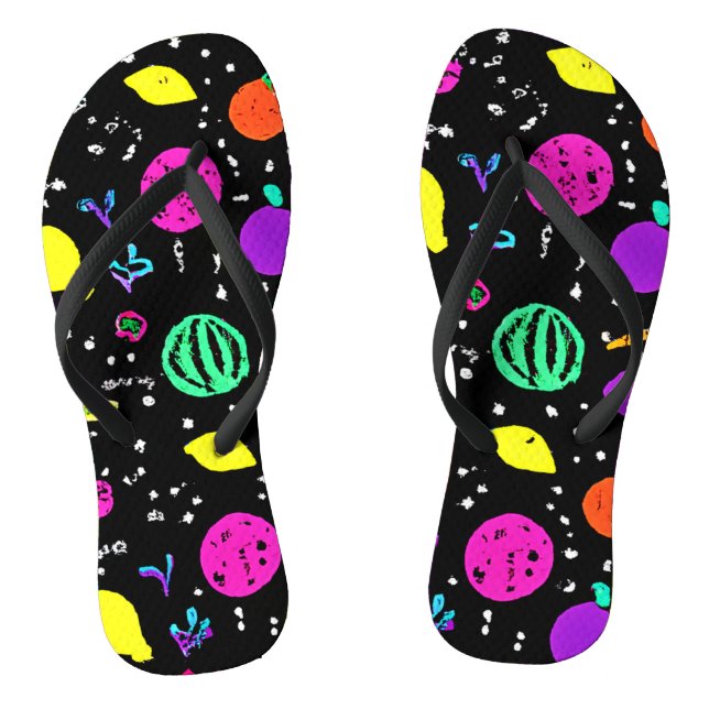 Energetic Neon Fruit Dance Jandals (Footbed)
