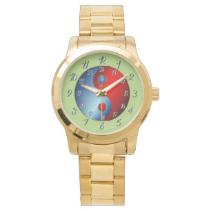 Energetic Olive Gold Unisex Yen Yang Watch