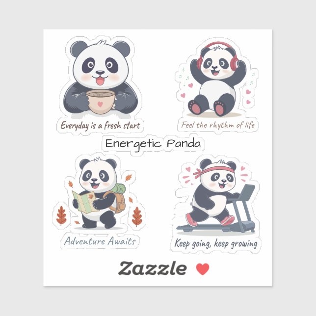 Energetic Panda Collection (Sheet)