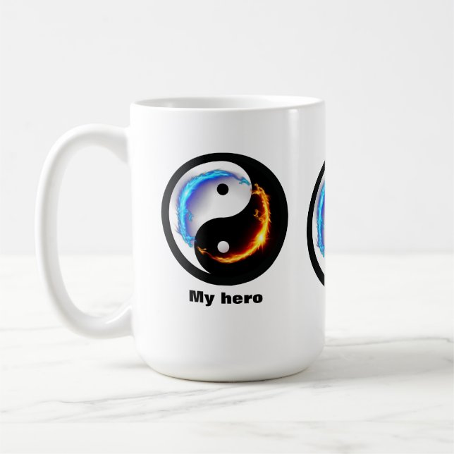 Energetic Yin Yang Symbol Coffee Mug (Left)