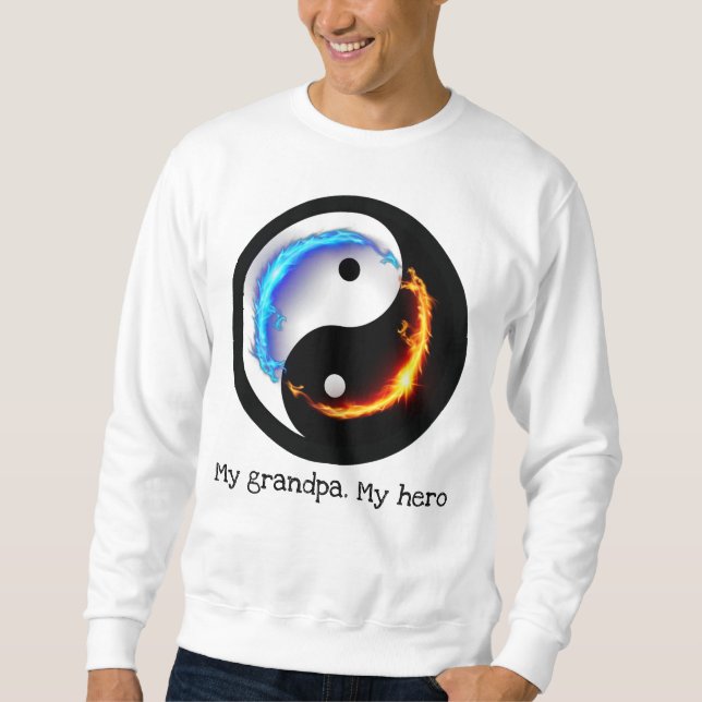 Energetic Yin Yang Symbol Sweatshirt (Front)