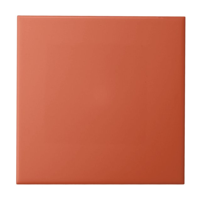 Energetically Orange Square Kitchen and Bathroom Tile (Front)