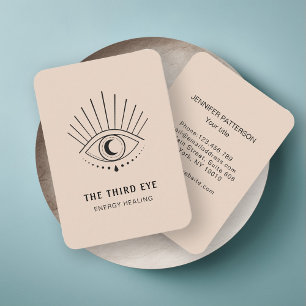 Energie Heiler Reiki Spiritual Brown Business Card