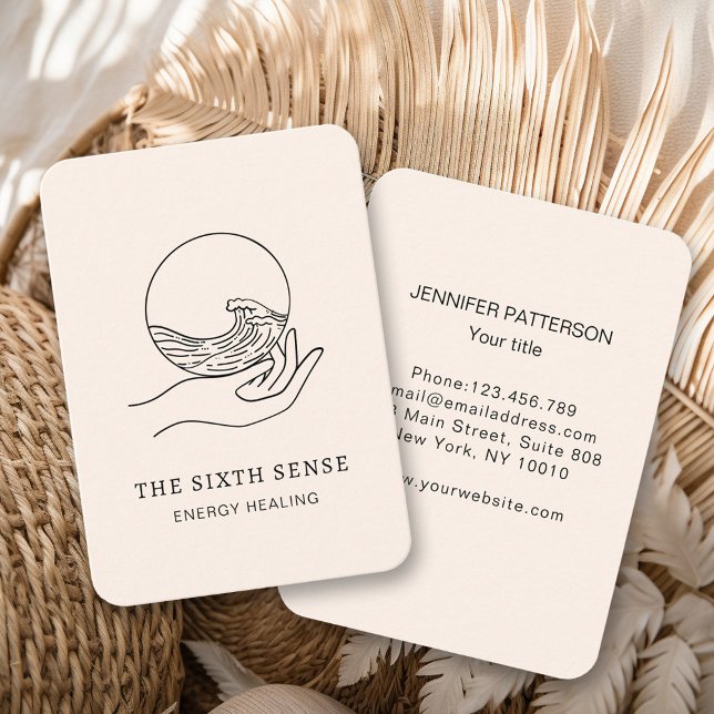 Energie Heiler Reiki Spiritual Business Card (Creator Uploaded)