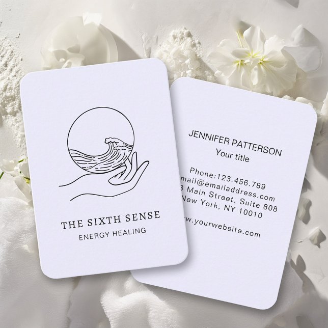 Energie Heiler Reiki Spiritual Business Card (Creator Uploaded)