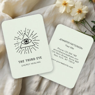 Energie Heiler Reiki Spirituell Visitenkarte Business Card