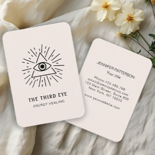 Energie Heiler Reiki Spirituell Visitenkarte Business Card