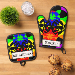 Energise by Kenneth Yoncich Oven Mitt & Pot Holder Set