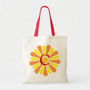 Energy Burst Bridesmaid Monogram tote bags