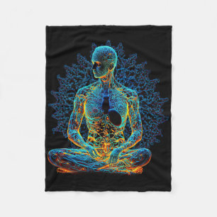 Energy Chakra Yoga Meditation Spiritual _1 Fleece Blanket