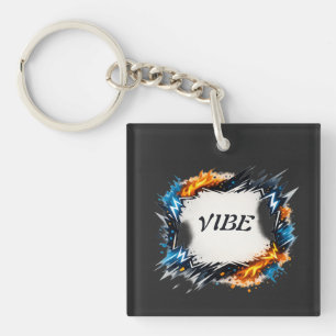 Energy Circle – Customisable Text Design Key Ring