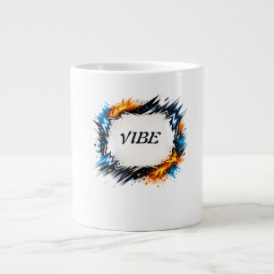 Energy Circle – Customisable Text Design Large Coffee Mug