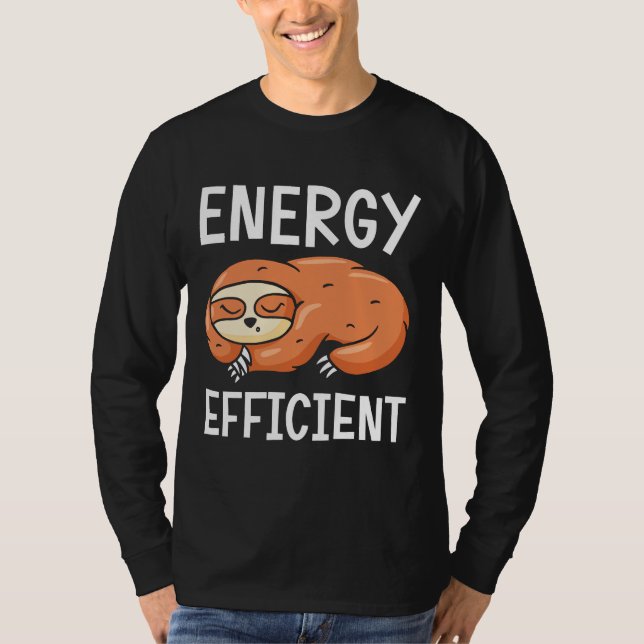 Energy Efficient Sloth 125 T-Shirt (Front)