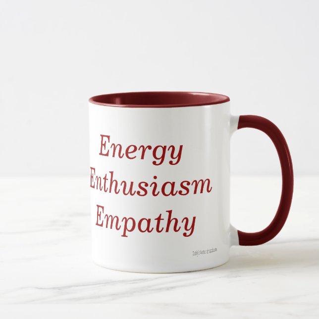 Energy Enthusiasm Empathy Mug (Right)