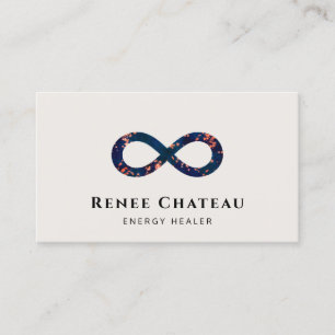 Energy Healer, Infinity Lemniscate Symbol Business Card