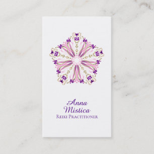 *~* Energy Healer Reiki Massage Yoga Mandala Business Card