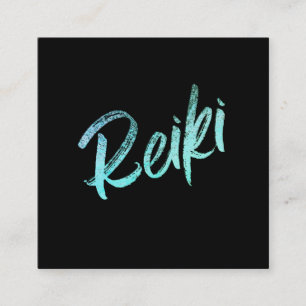 *~*  Energy Healer Reiki Master Practitioner Square Business Card