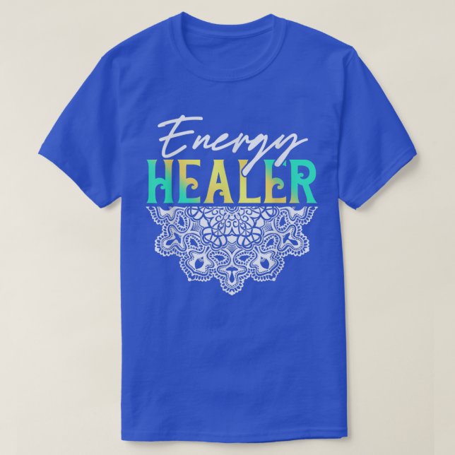 Energy Healer Reiki Master Yoga Spiritual Chakra J T-Shirt (Design Front)