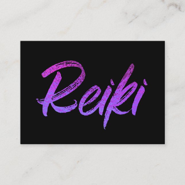 *~*  Energy Healer Reiki Practitioner or Master Business Card (Front)