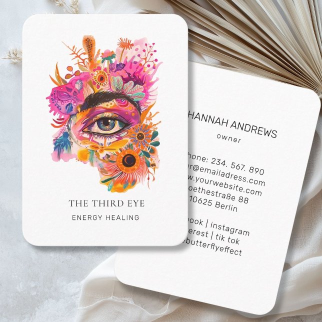 Energy Healer Reiki Spiritual Business Card (Energy Healer Reiki Spiritual Business Card)