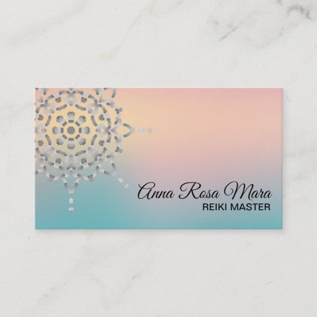 *~* Energy Healer Yoga Massage Meditation Reiki Business Card (Front)