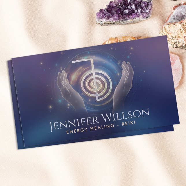 Energy Healing - Reiki Cho Ku Rei Power Symbol Business Card (Creator Uploaded)
