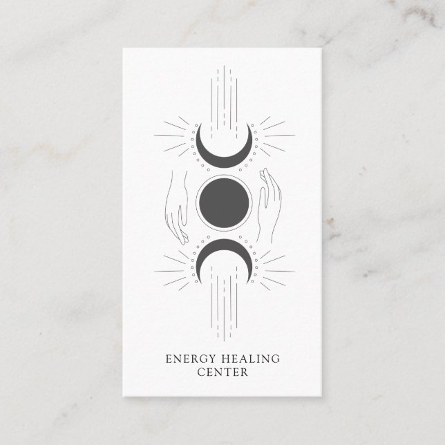 Energy Healing Wellness Business Card (Front)