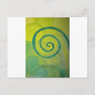 Energy Heart Art Postcard