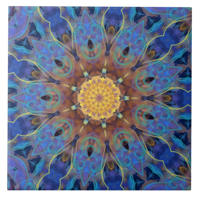 Energy mandala Ceramic Tile (Front)