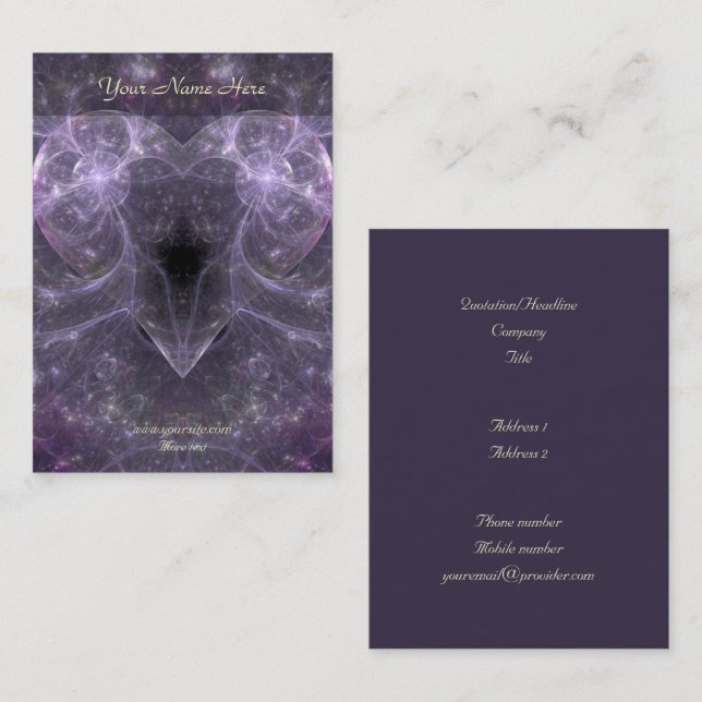 Energy of Love Business Card (Front/Back)