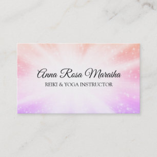 *~* Energy Rays Healing Bursts Sparkles Reiki Business Card