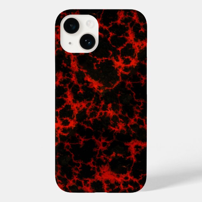 Energy Red and Black Flames Case-Mate iPhone Case (Back)