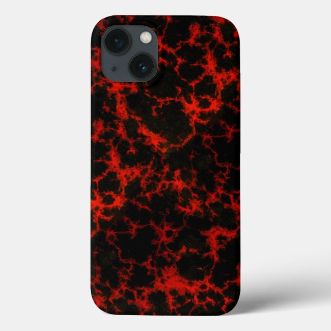 Energy Red and Black Flames Case-Mate iPhone Case (Back)