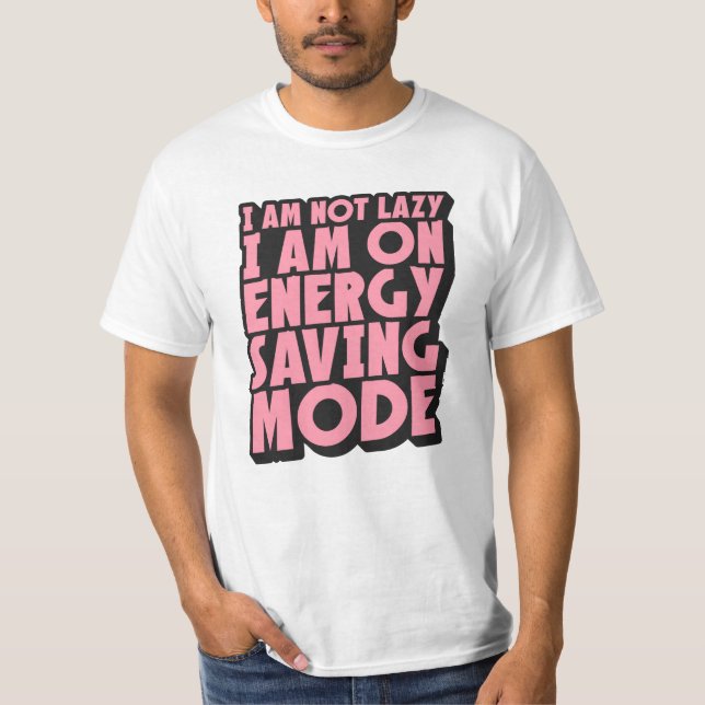 Energy Saving Mode Activated T-Shirt for Men (Front)