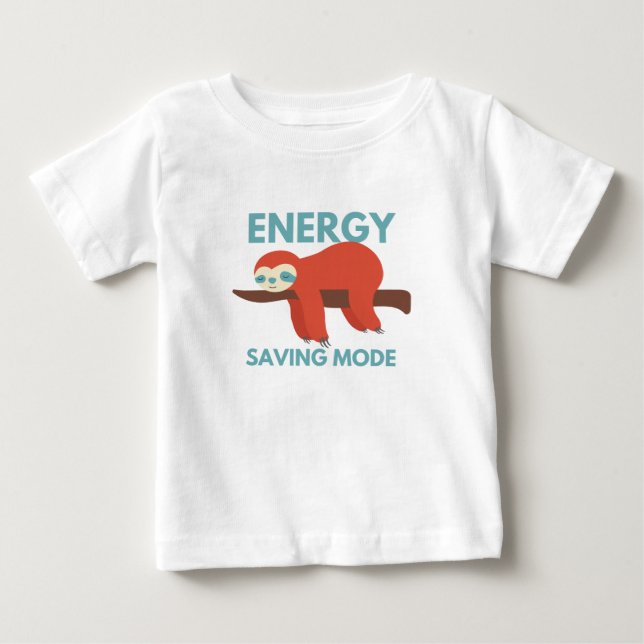 Energy saving mode baby T-Shirt (Front)