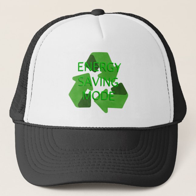 Energy saving mode trucker hat (Front)