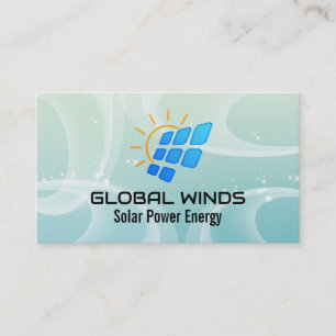Energy Solar Modern Tech Business Card