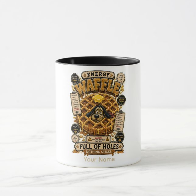 Energy Waffle Full of Holes Funny Spreadsheet  Mug (Center)