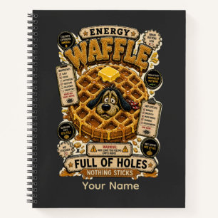 Energy Waffle Full of Holes Funny Spreadsheet Notebook