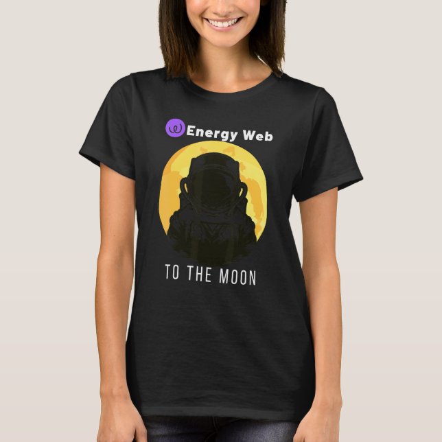 Energy Web To The Moon Ewt Cryptocurrency Blockcha T-Shirt (Front)