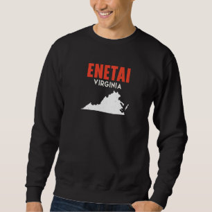 Enetai Washington USA State America Travel Washing Sweatshirt
