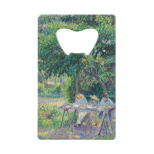 Enfants attablés dans le jardin Camille Pissarro