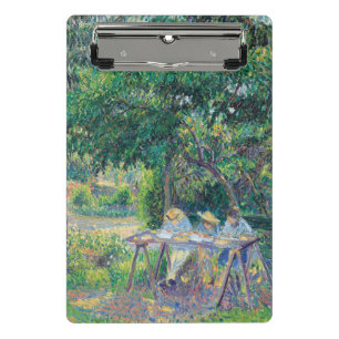 Enfants attablés dans le jardin Camille Pissarro Mini Clipboard