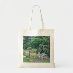 Enfants attablés dans le jardin Camille Pissarro Tote Bag