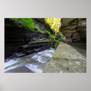 Enfield Glen, Robert H Treman State Park, NY Poster