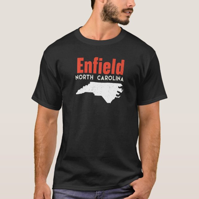 Enfield North Carolina USA State America Travel T-Shirt (Front)
