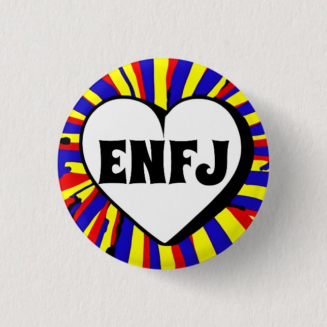 ENFJ MBTI 3 Cm Round Badge (Front)
