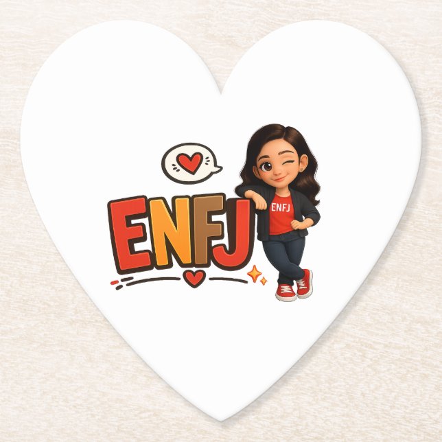 ENFJ PAPER COASTER (Front)